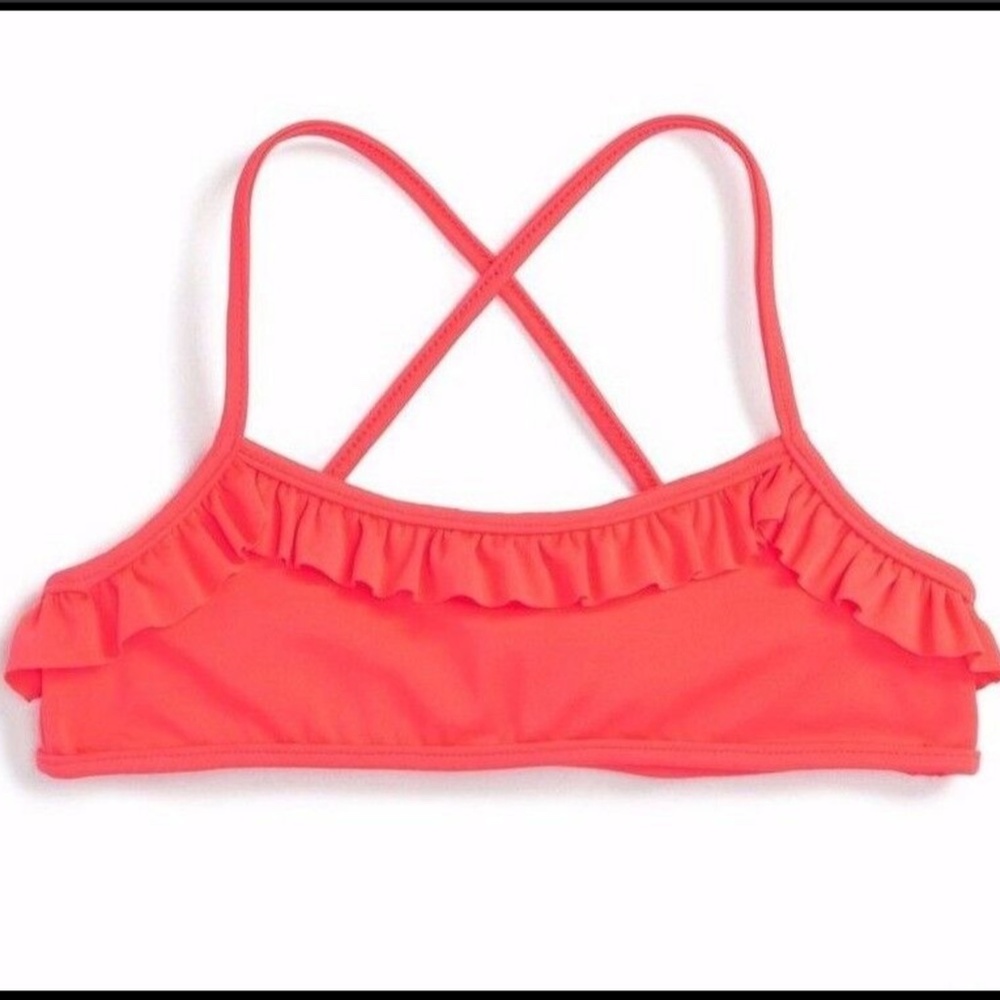 NWT Milly Minis‎ Ruffle Swim Bikini Top Toddler 2